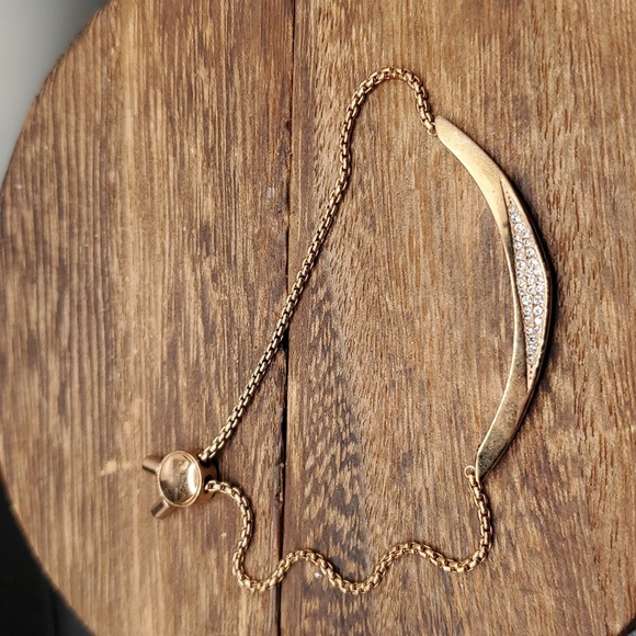 Michael kors copper gold tone slider bracelet adjustable  B2819 designer‎ - Picture 1 of 4